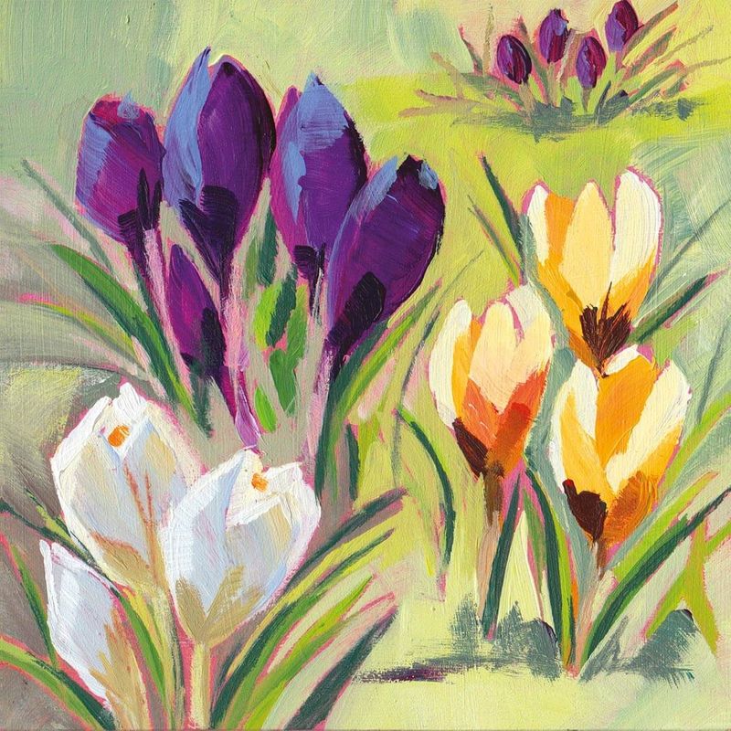 Middagsservietter Blomster 