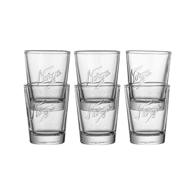 Hovedbilde Shotglass 6pk Norgesglasset