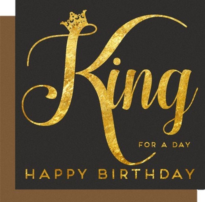 Bursdagskort S King For A Day Legami