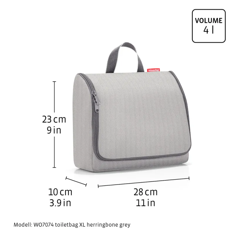 Reisenthel Toalettmappe 4L XL (opphengbar), Dots White