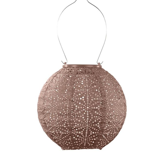 Hovedbilde Lumiz Solcelle Led Lykt Round 20 Sashiko Mocha ...