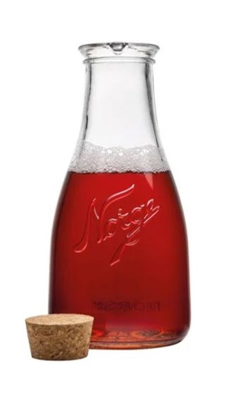 Melkemugge med kork 700ml Norgesglasset