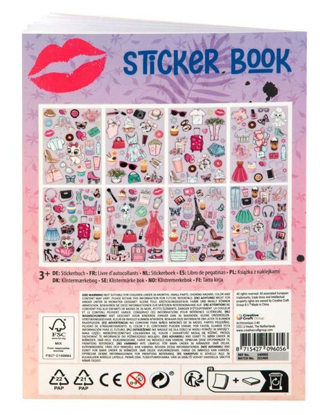 Hovedbilde Klistremerkebok mote - Besties