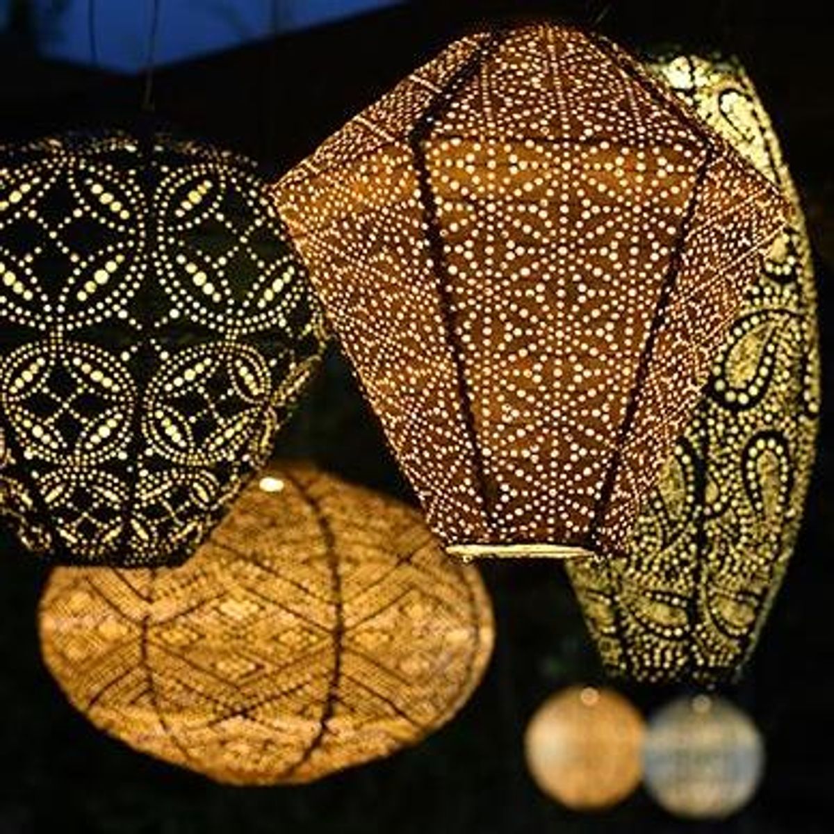 Lumiz Solcelle Led Lykt Oval 40 Paisley Soft Blush