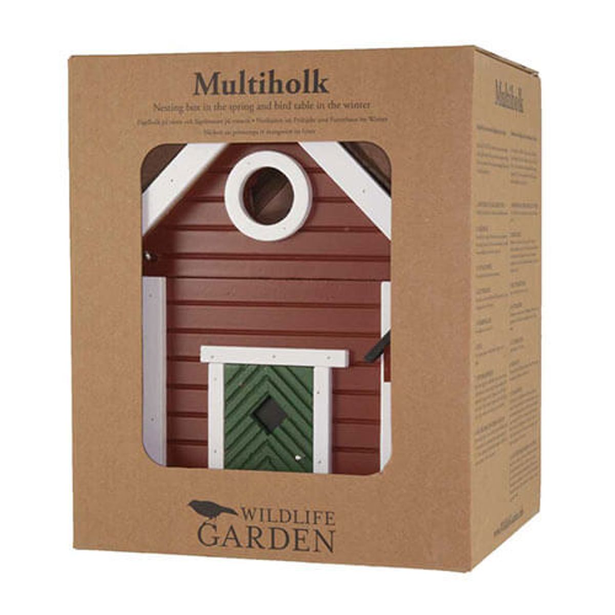 Fuglekasse og fuglemater i ett  Rød Stue Wildlife Garden