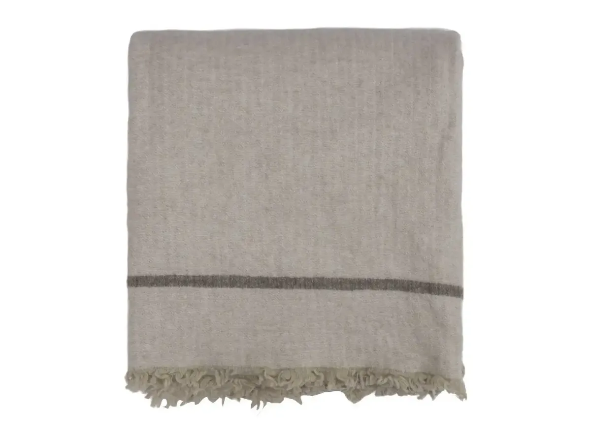 Halvor Bakke Chamonix pledd, 130x200 Beige / Pure cashmere