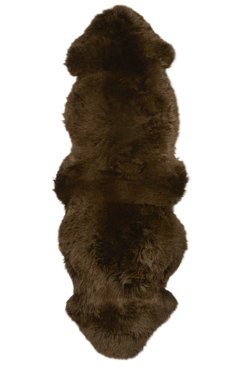 Gently dobbelt saueskinn – Natural Brown