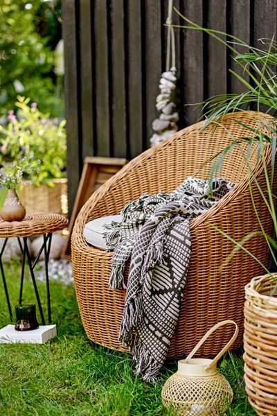 Hovedbilde Bloomingville pledd Gutte Plaid, 160x130 cm