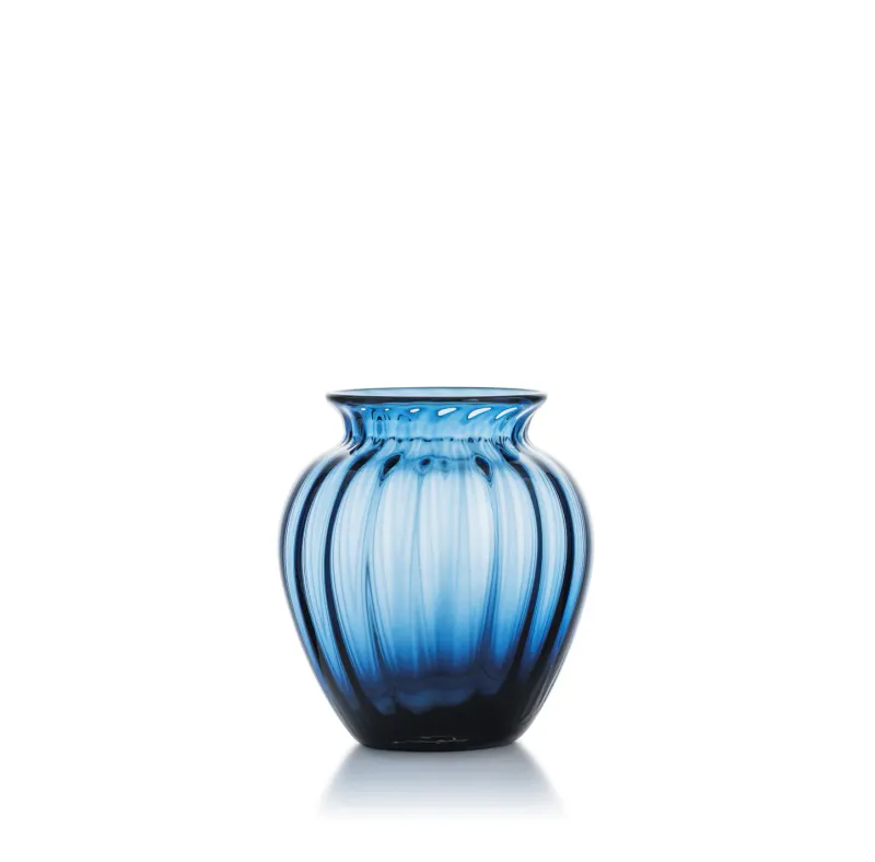 Emily Vase 17,5cm Blå Optikk