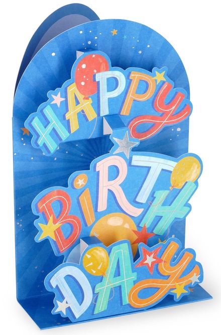 Hovedbilde Kort POP-UP Happy Birthday