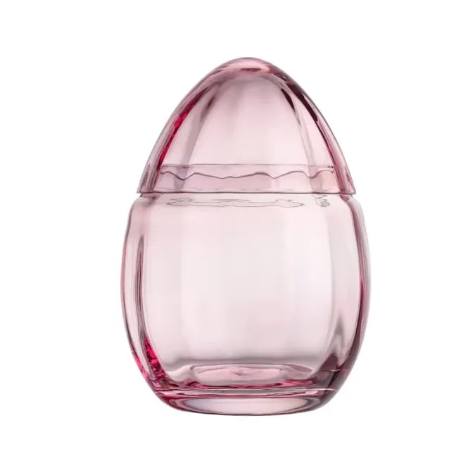 Hovedbilde Glassegg med lokk 15 cm, rosa -  Hadeland ...