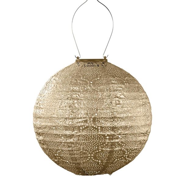 Hovedbilde Lumiz Solcelle Led Lykt Round 30 Bazaar Gold