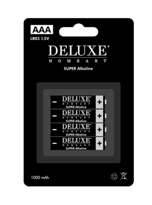 Hovedbilde Deluxe Homeart Batteri AAA 4stk
