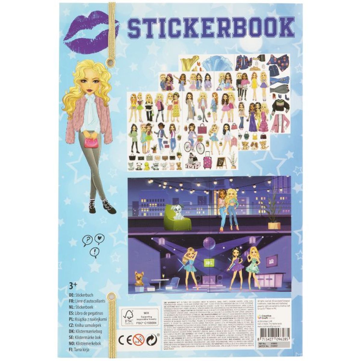 Aktivitetsbok Dress me up m klistremerker