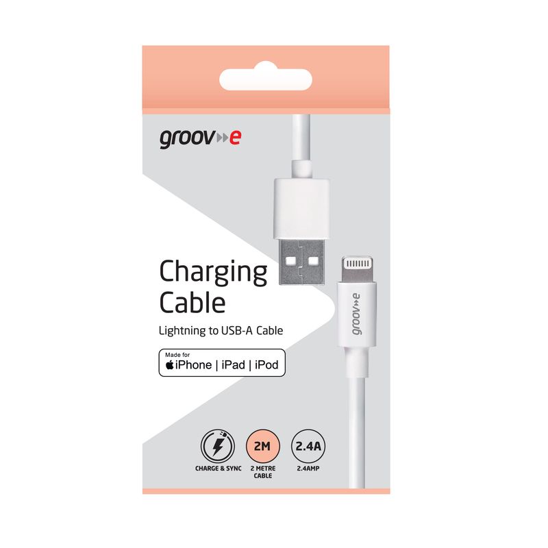 Groove Ladekabel Lightning til USB-A 2m