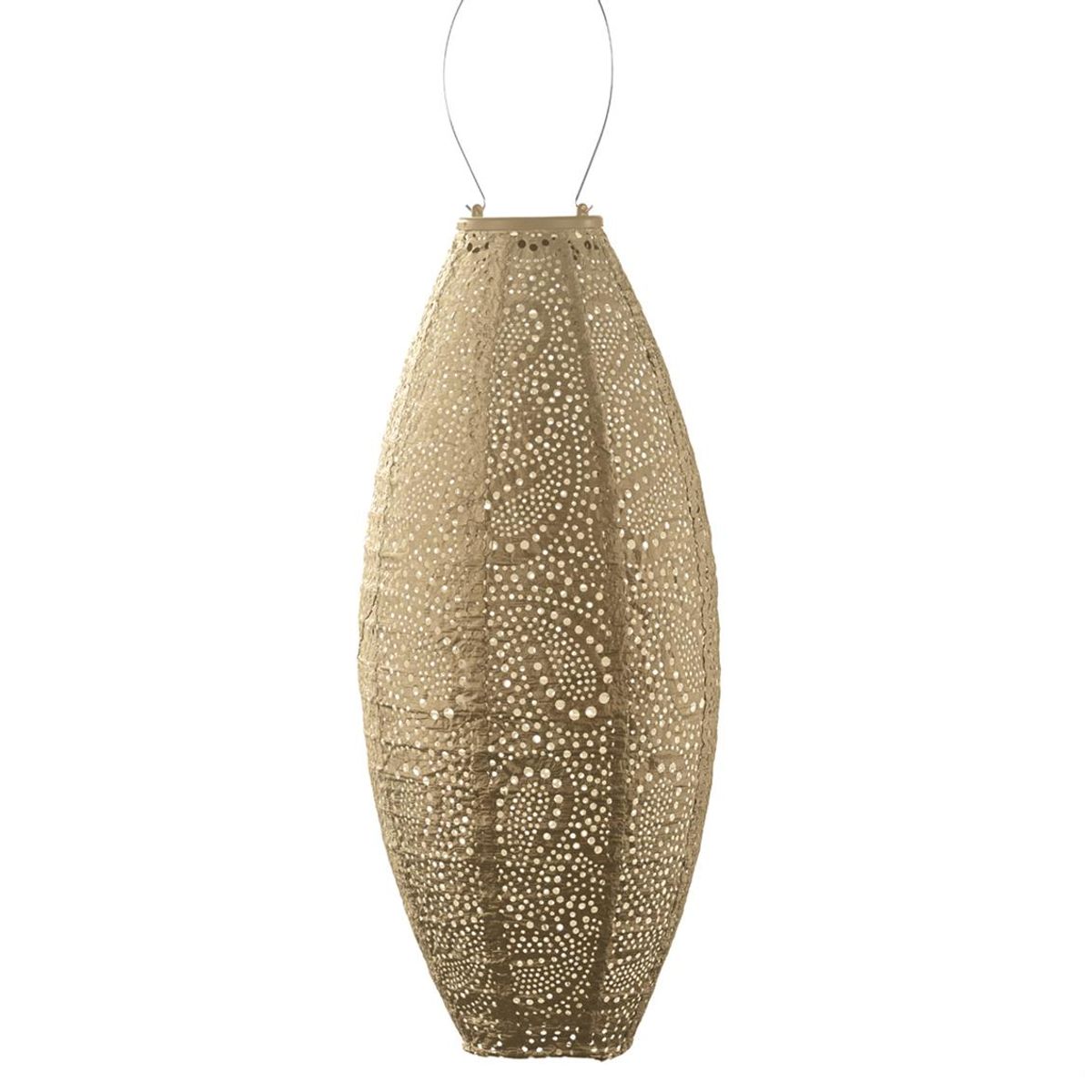 Lumiz Solcelle Led Lykt Long Oval 20 Paisley Gold