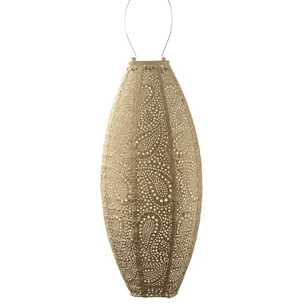 Hovedbilde Lumiz Solcelle Led Lykt Long Oval 20 Paisley Gold
