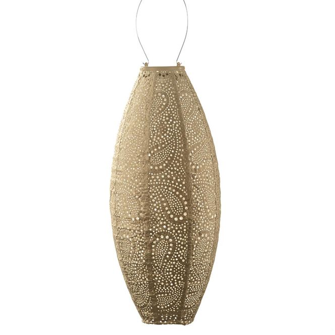 Hovedbilde Lumiz Solcelle Led Lykt Long Oval 20 Paisley Gold
