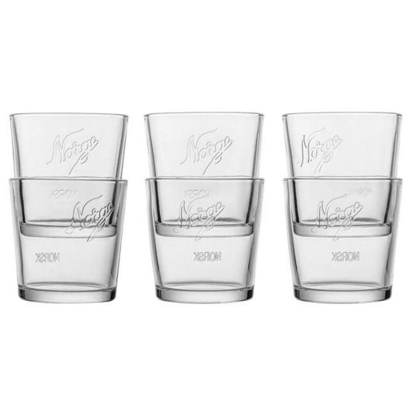 Kjøkkenglass stablebare 24 cl 6 stk