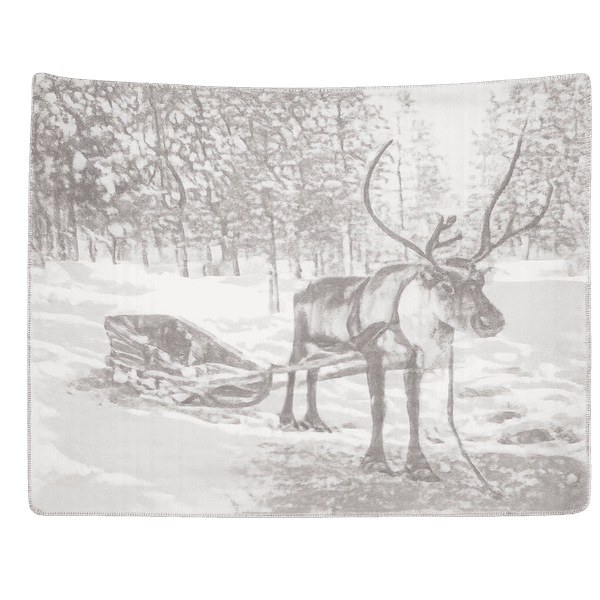 Hovedbilde Savona Pledd Reinsdyr m slede 150x200 cm fra DF