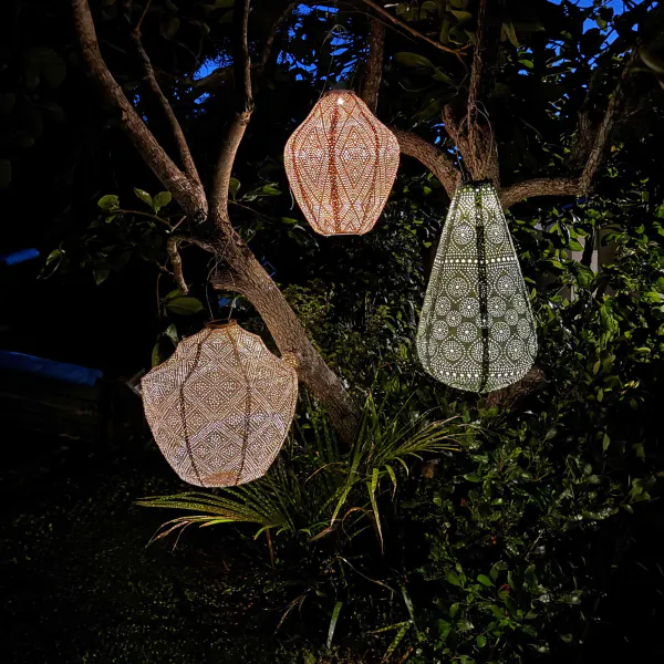 Hovedbilde Lumiz Solcelle Led Lykt Lampshade 28 Mandela Sage ...