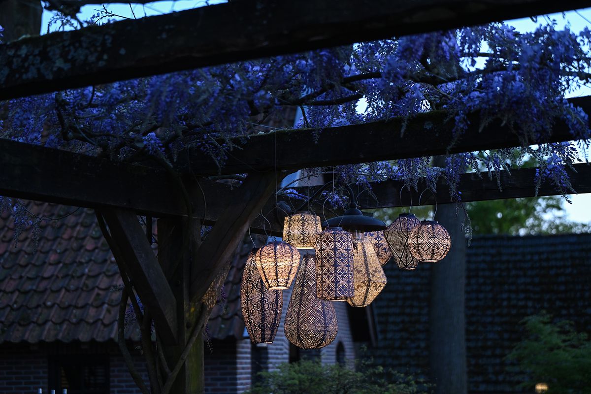 Lumiz Solcelle Led Lykt Round 20 Folia Grey Blue