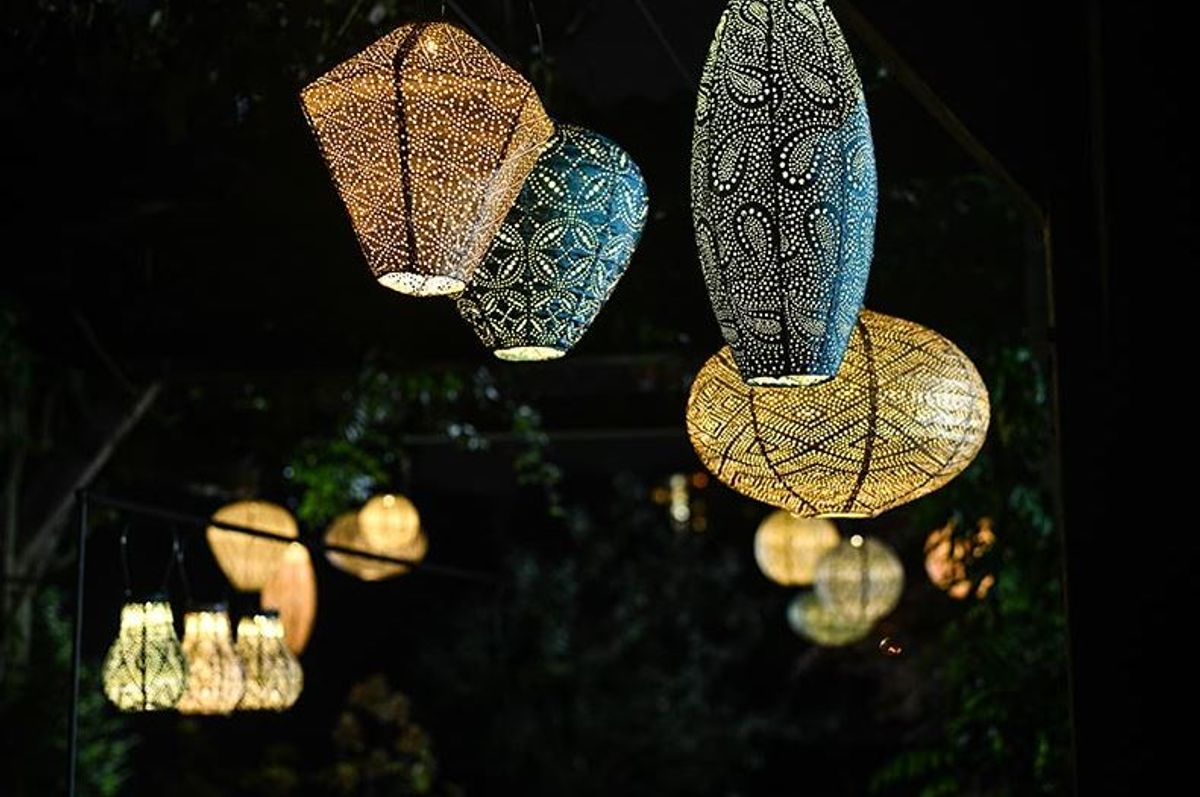 Lumiz Solcelle Led Lykt Round 20 Folia Grey Blue