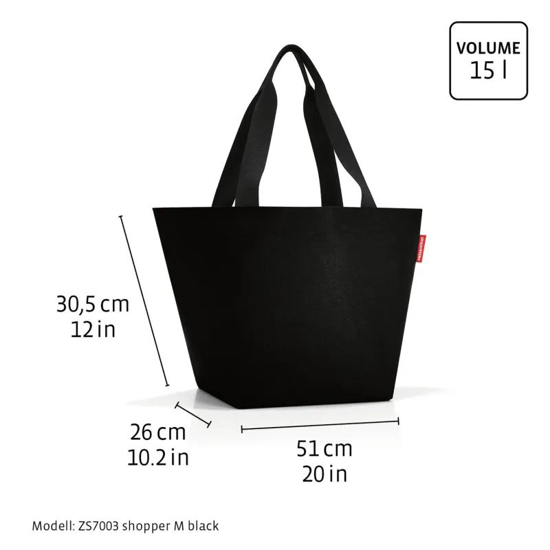 Veske Shopper M Dots Coffee - Reisenthel
