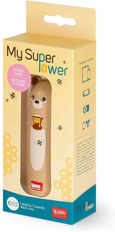 Bærbar Powerbank – Teddy Bear - Legami