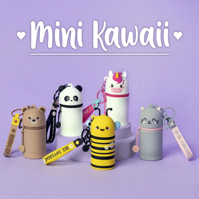 Mini Kawaii Teddy – Søt mini pung med nøkkelring
