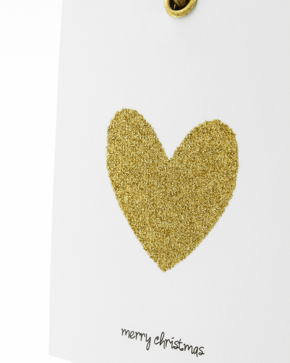 House Doctor Gavekort med glitter 12 stk, hvit