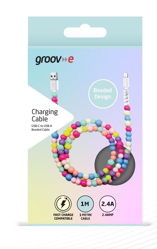Groove Ladekabel Perler USB-A til USB-C 1m