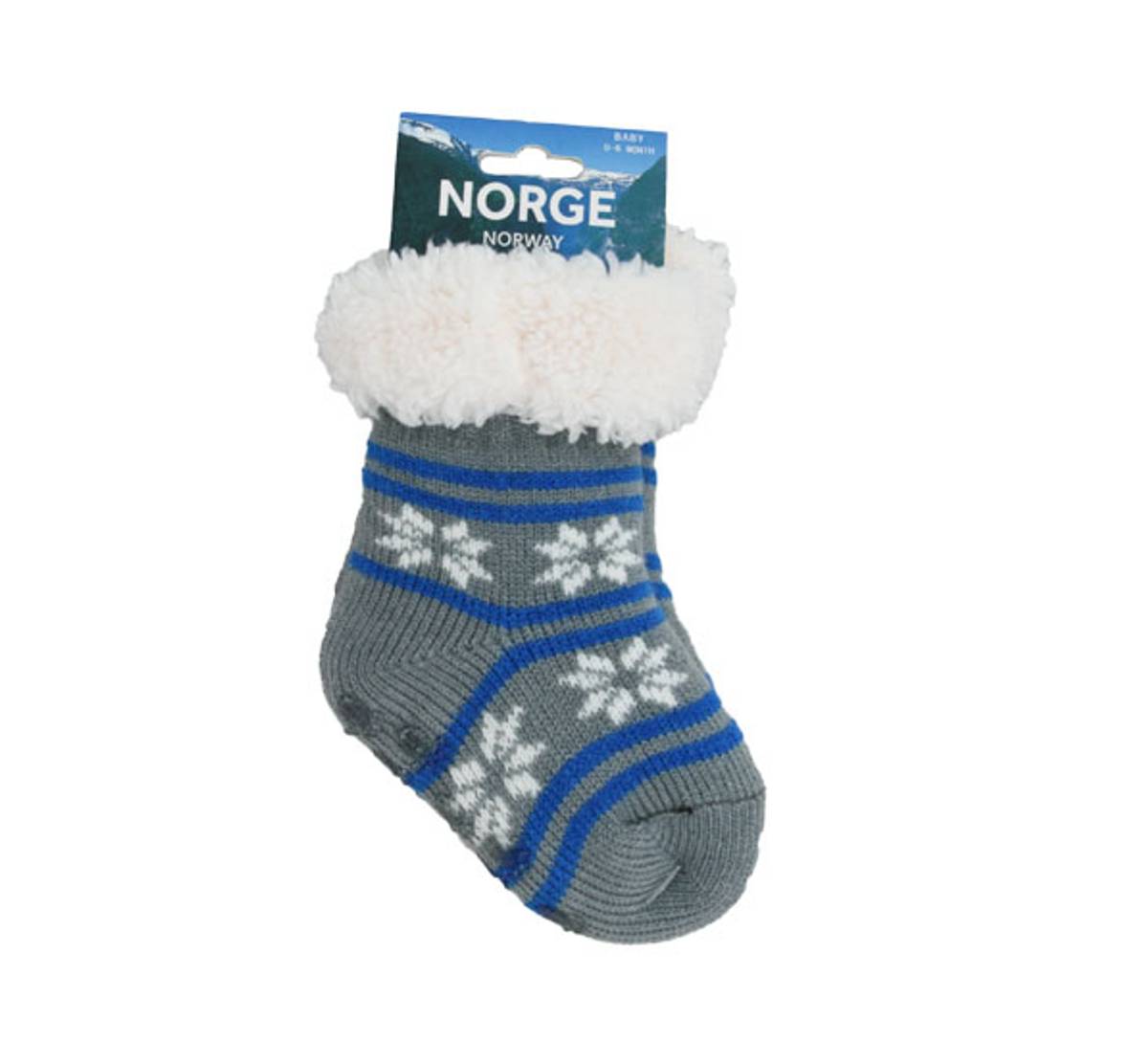 Kosesokker Baby Stjernemønster 6-12 mnd