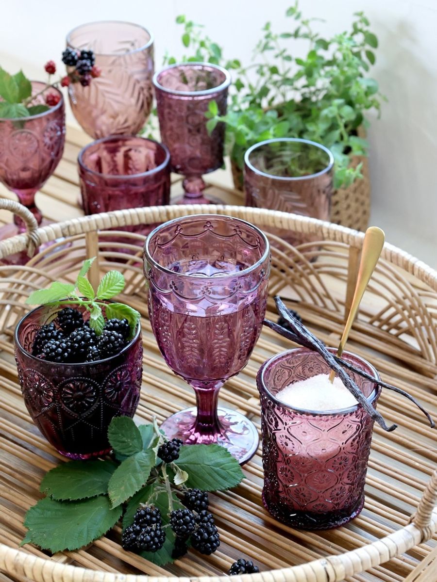 Saint-Émilion glass med mønster – 6 stk