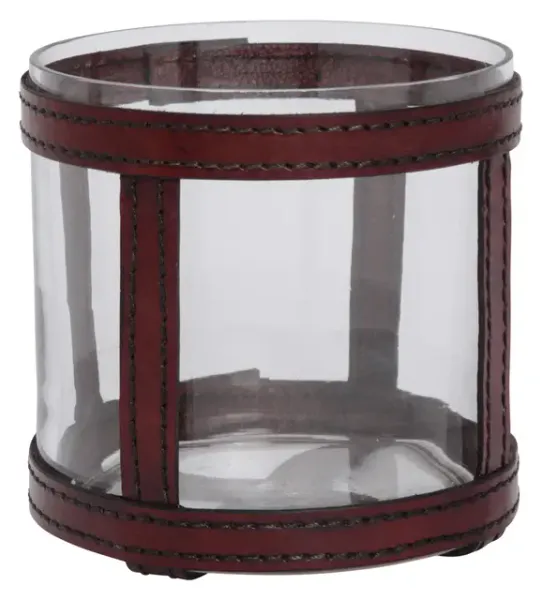 Hovedbilde Lama Telysholder med skinnreimer