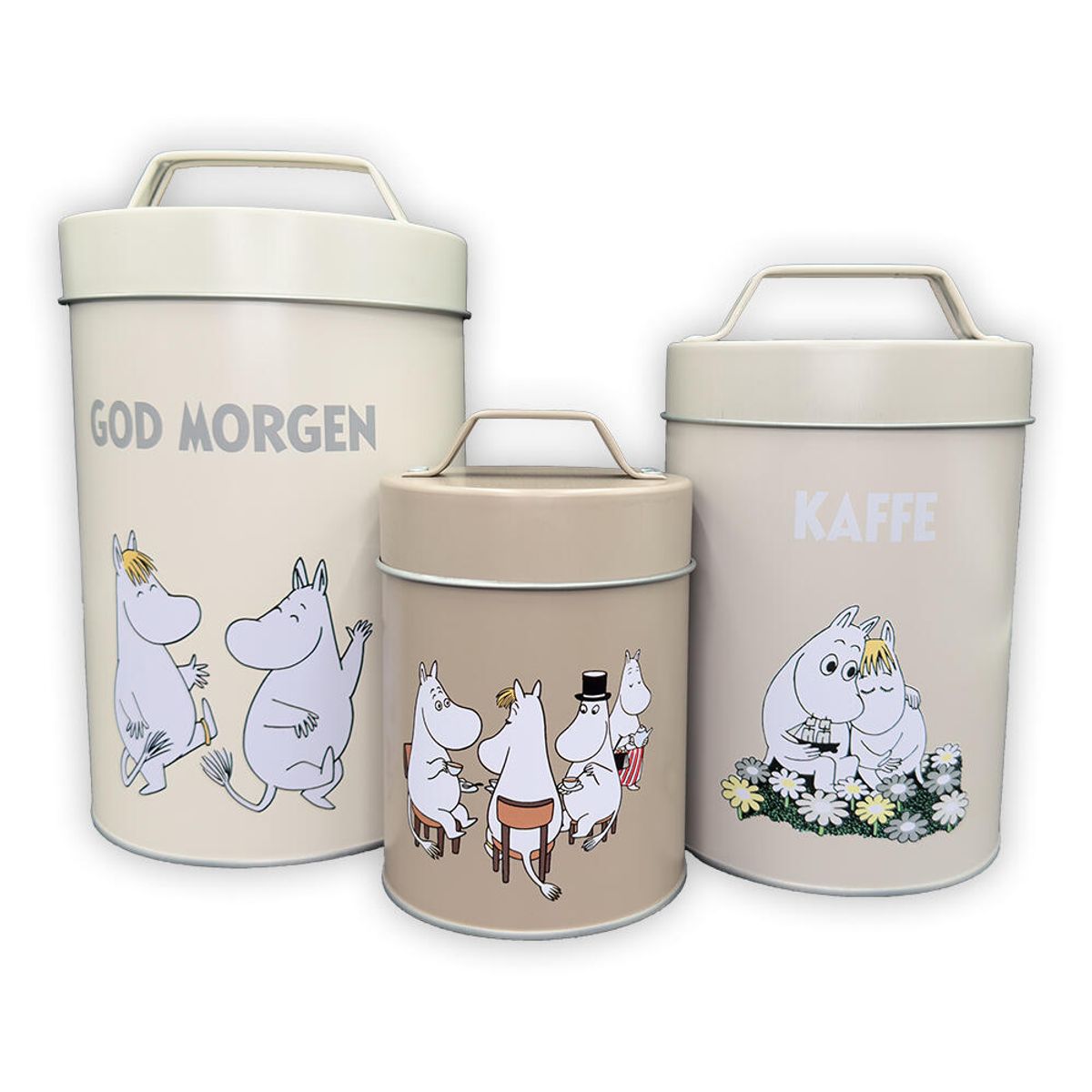 Mummi Oppbevaringsbokser, Sett à 3 stk
