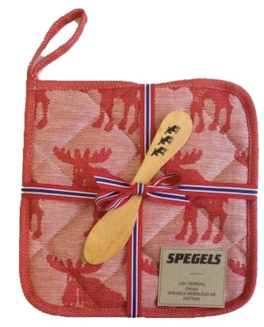 Hovedbilde Spegels Gryteklut & Smørkniv Elg, rød