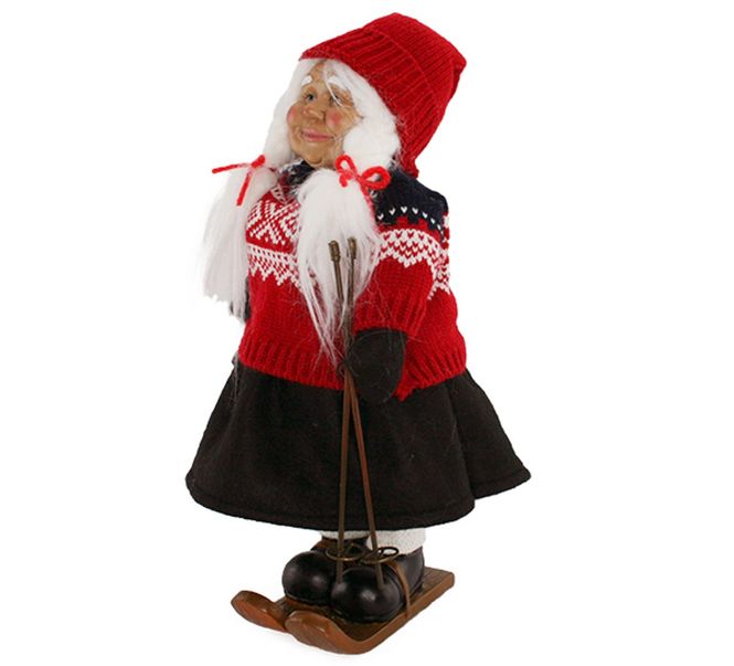 Hovedbilde MARIUS® Nisse Dame med Ski 38 cm