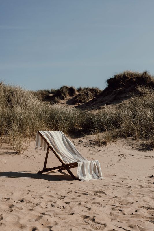 Ornos GRS Hamamhåndkle – Beige & Hvit | Vinga