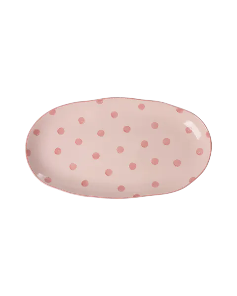 Hovedbilde Rice DK serveringsfat i steintøy – rosa med ...