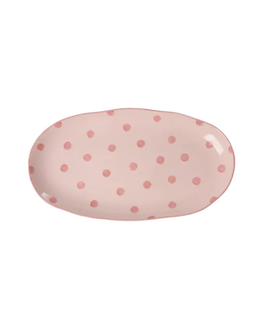 Hovedbilde Rice DK serveringsfat i steintøy – rosa med ...