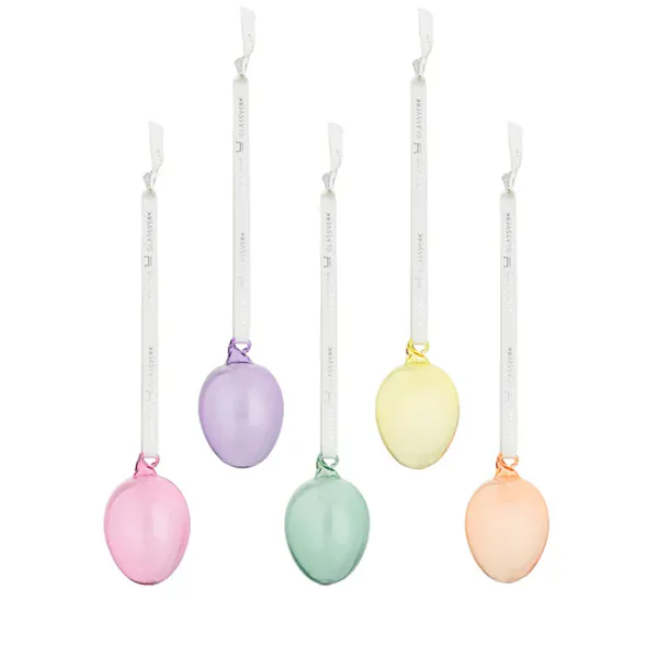 Hovedbilde Hadeland Glassverk, Glassegg Hengepynt Klar 5 pk